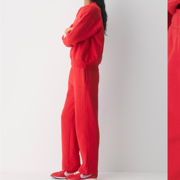 Aritzia Bold Red Track Pants - Picture 2 of 6
